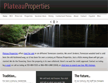 Tablet Screenshot of plateauproperties.com